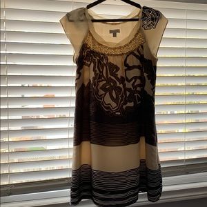 Black and Gold shift dress